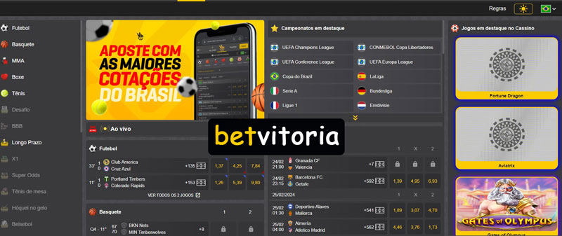 Bet Vitoria Bônus de Cassino